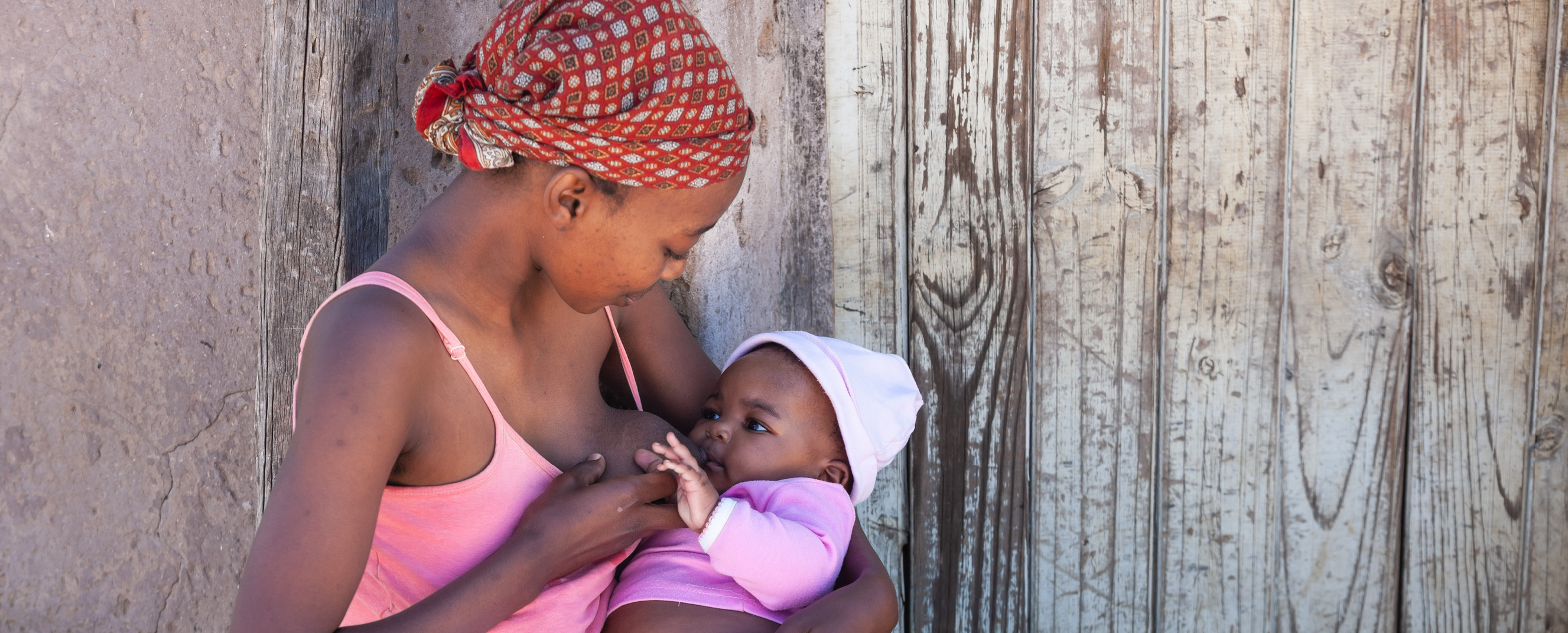 Parent breastfeeding baby