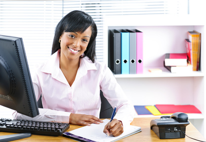 Woman at Computer